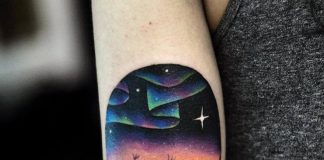 Colorful psychedelic tattoos by David Cote