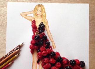 Edgar Artis Creates Stunning Fashion Illustrations Using Everyday Objects