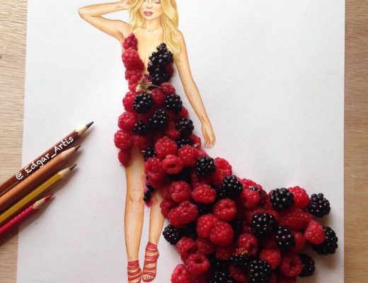Edgar Artis Creates Stunning Fashion Illustrations Using Everyday Objects