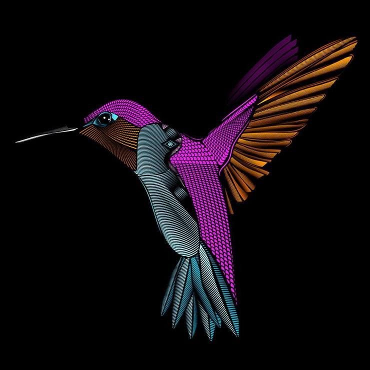 Intricate Digital Animal Illustrations by Richard Field