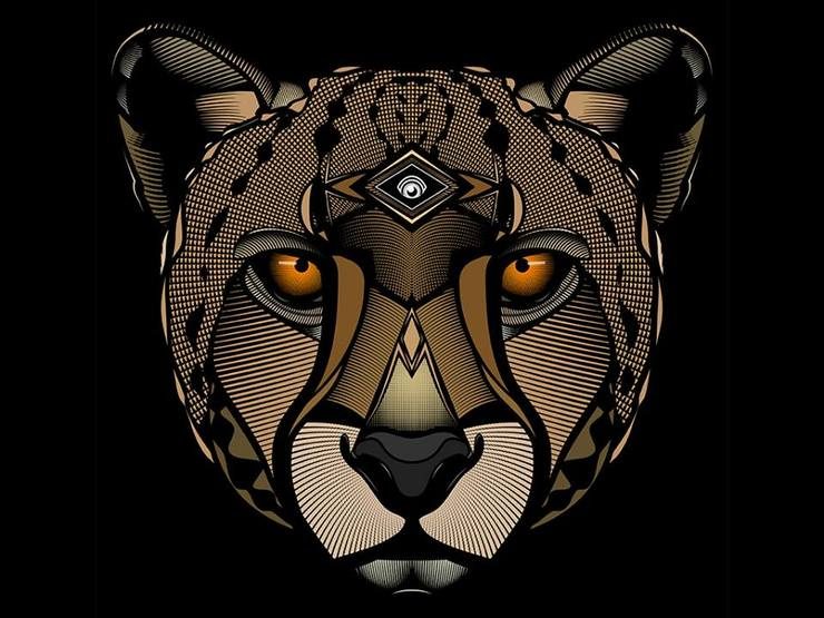 Intricate Digital Animal Illustrations by Richard Field