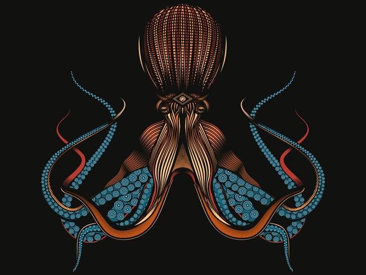 Intricate Digital Animal Illustrations by Richard Field