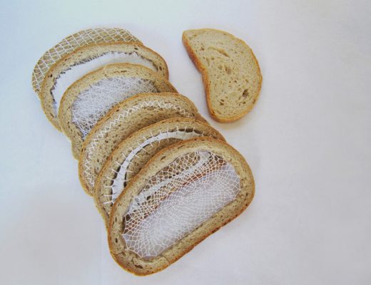 Terézia Krnáčová's Embroidered Bread Slices Combine Food With Textile Art