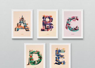 Wanderlust Alphabet Creative Typography Illustrations by Jack Daly
