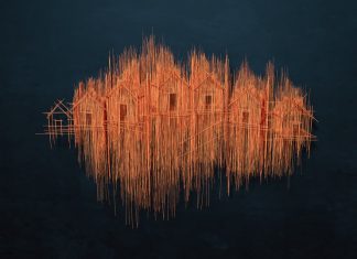Architectural Sculptures by David Moreno Look Like Drawn Pencil Sketches
