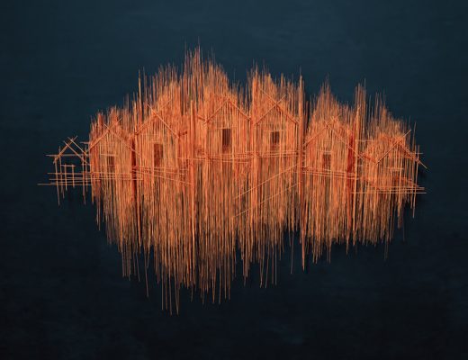 Architectural Sculptures by David Moreno Look Like Drawn Pencil Sketches