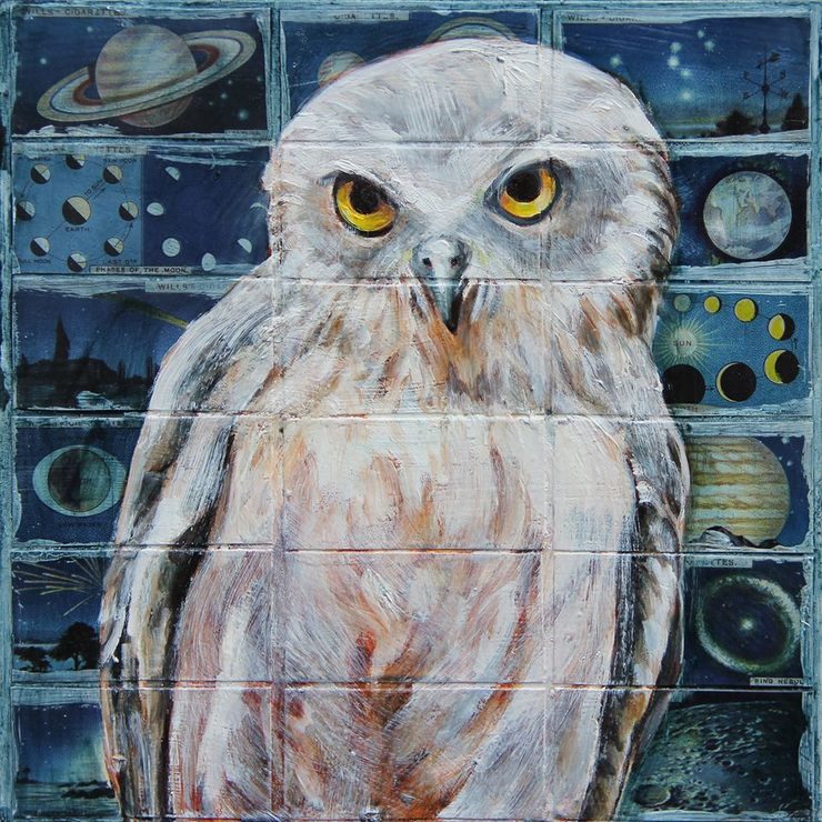 Colorful Oil and Collage Paintings by Jessica Watts