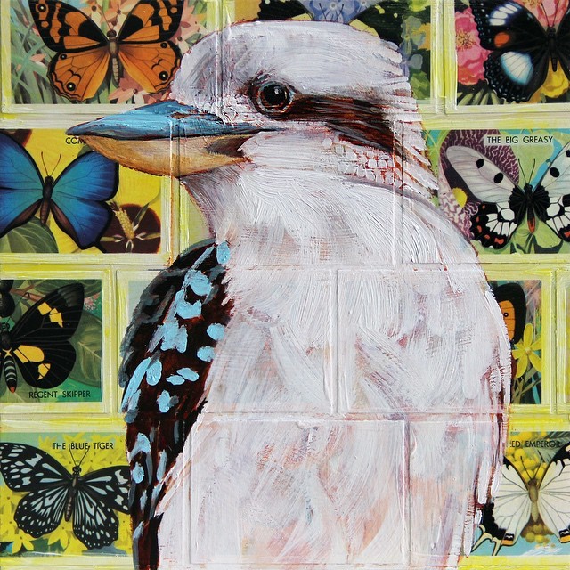 Colorful Oil and Collage Paintings by Jessica Watts