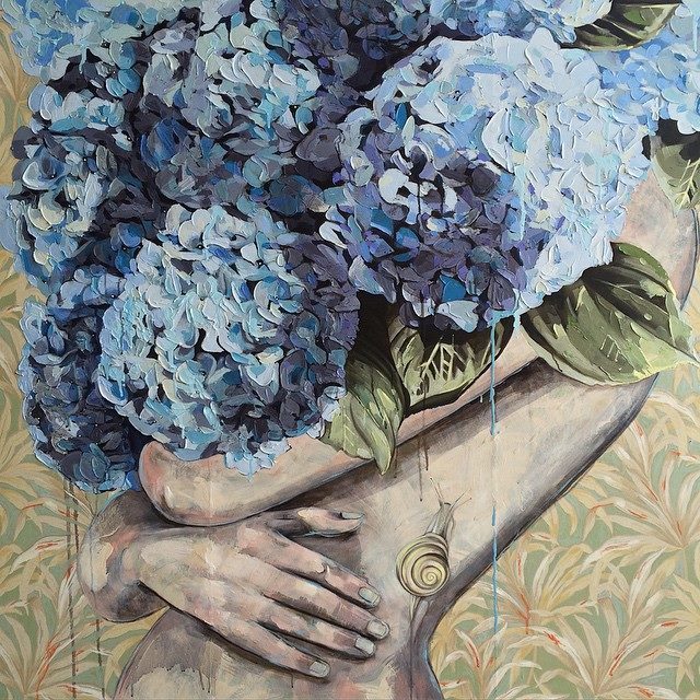 Colorful Oil and Collage Paintings by Jessica Watts