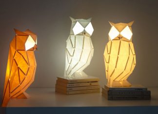 Cute Origami-Inspired Animal Lamps Made From Paper by OWL paperlamps