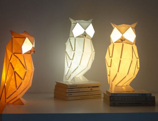 Cute Origami-Inspired Animal Lamps Made From Paper by OWL paperlamps