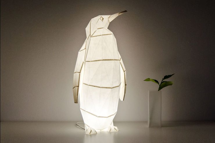 Cute Origami-Inspired Animal Lamps Made From Paper by OWL paperlamps