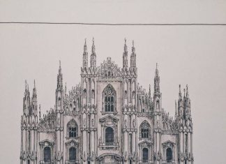Extremely Detailed Architectural Illustrations by Lorenzo Concas
