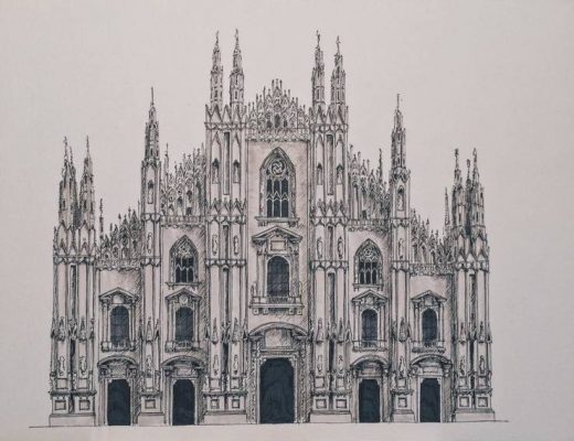 Extremely Detailed Architectural Illustrations by Lorenzo Concas
