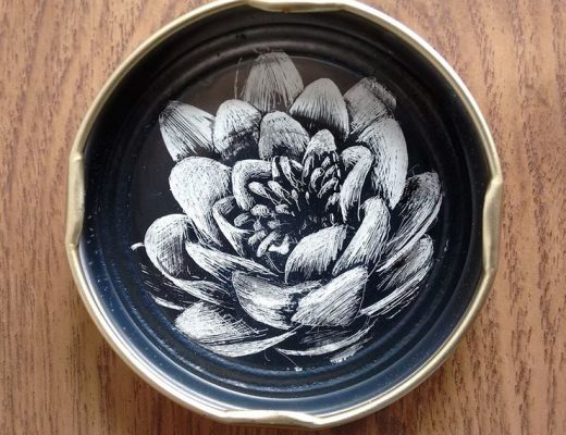 Artist Creates Beautiful Ink Portraits On Bottle Caps
