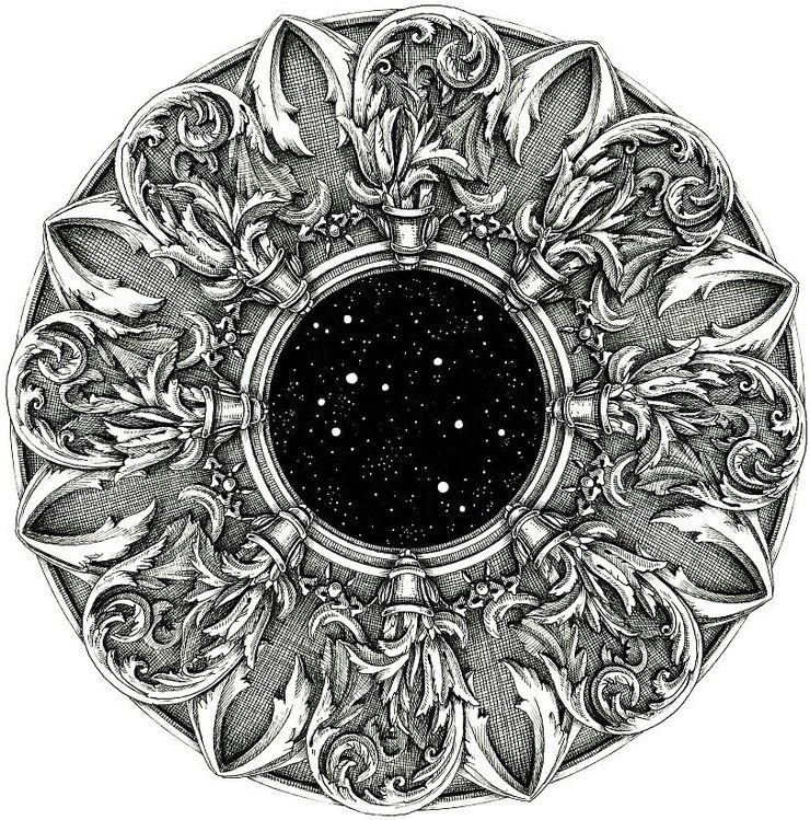 Intricate Mandala Drawings by Alex Konahin