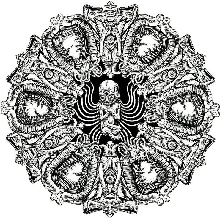 Intricate Mandala Drawings by Alex Konahin