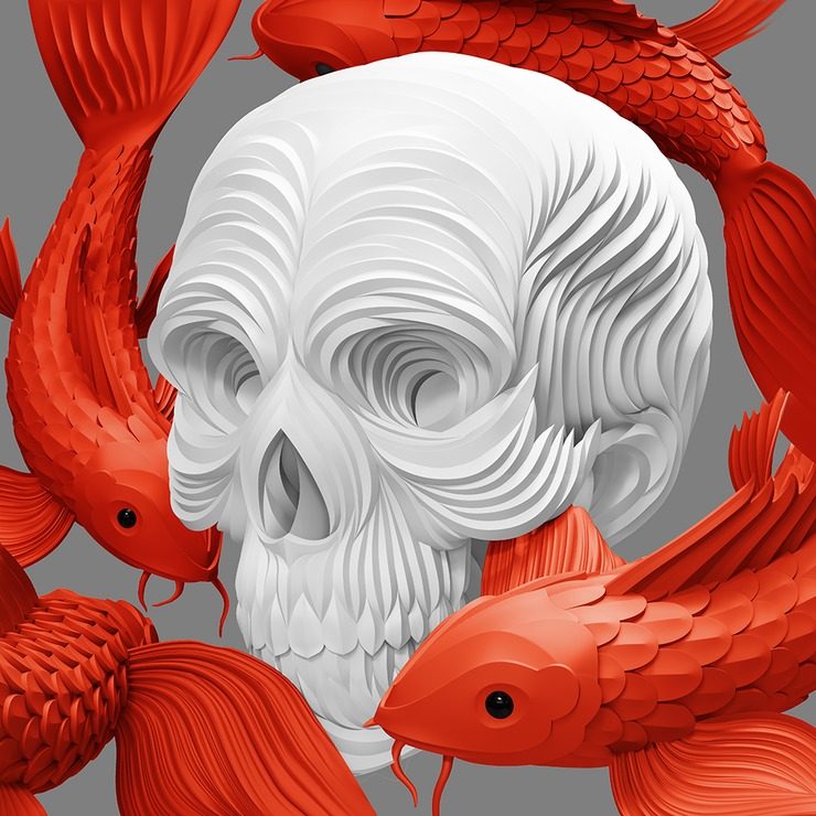 New 3D Digital Illustrations by Maxim Shkret