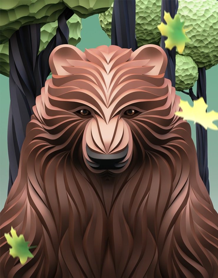 New 3D Digital Illustrations by Maxim Shkret