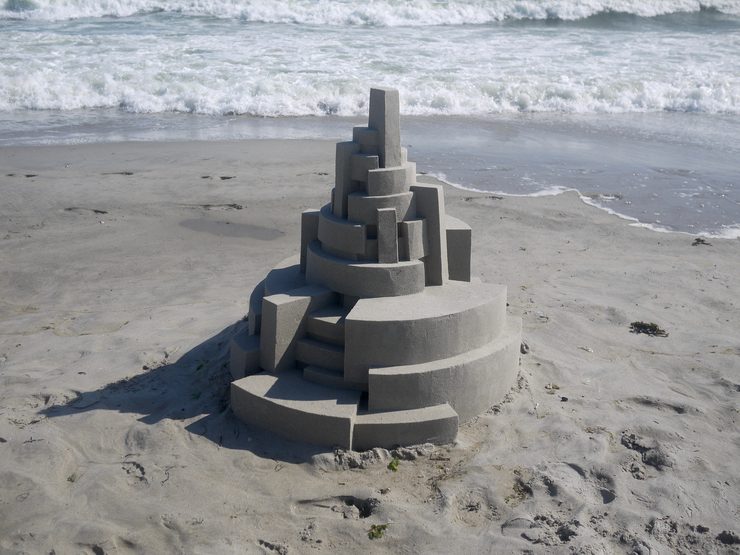 New Architectural Sandcastles by Calvin Seibert