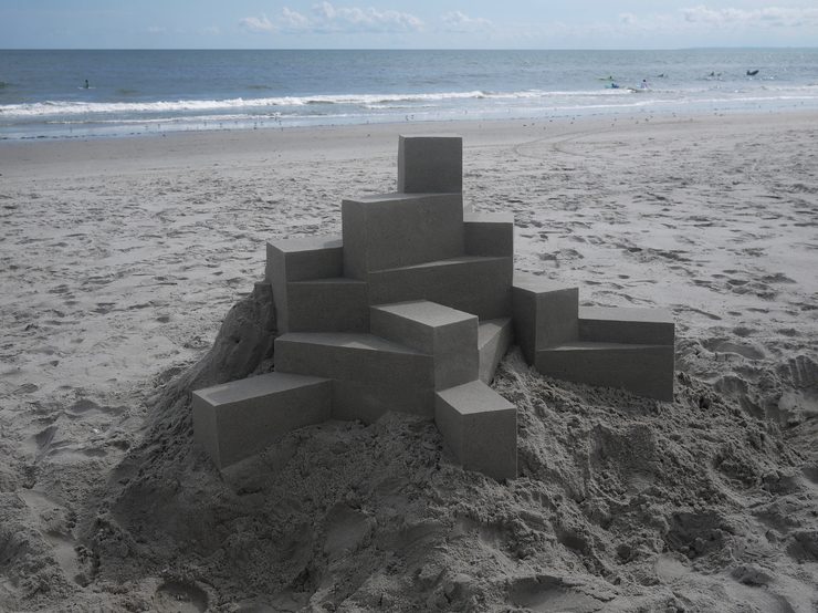 New Architectural Sandcastles by Calvin Seibert