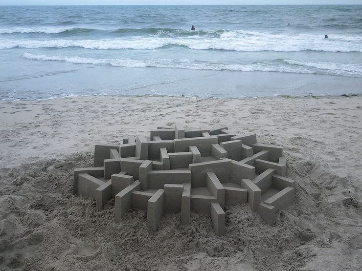 New Architectural Sandcastles by Calvin Seibert