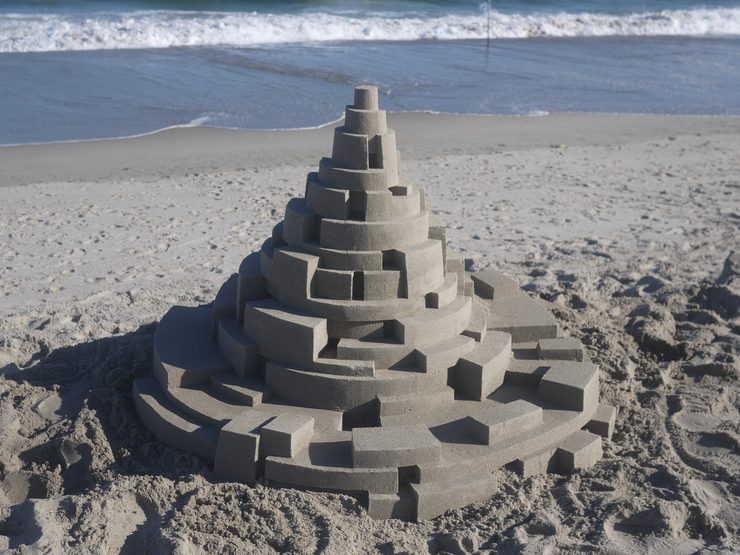 New Architectural Sandcastles by Calvin Seibert