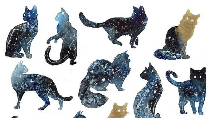 Stunning Watercolor Galaxy Animals by ThreeLeaves