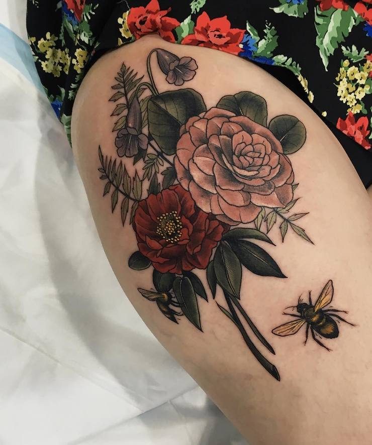 Beautiful Nature Inspired Tattoos by Sophia Baughan