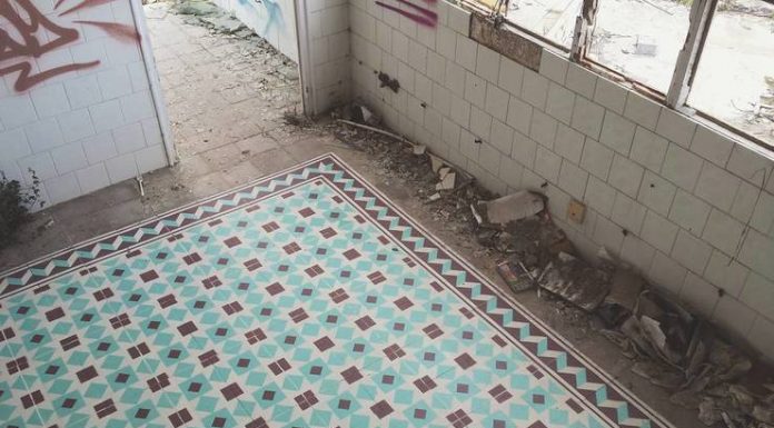 Colorful Geometric Patterns on the Floors Of Abandoned Buildings by Javier de Riba