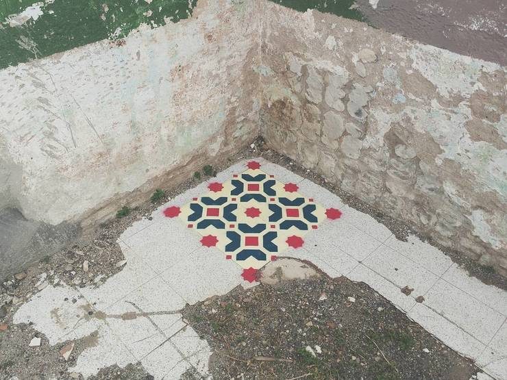 Colorful Geometric Patterns on the Floors Of Abandoned Buildings by Javier de Riba