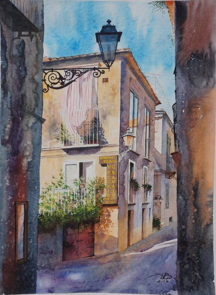 European Cityscape Watercolor Paintings by Igor Dubovoy